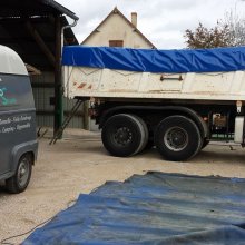 Bâche semi-remorque